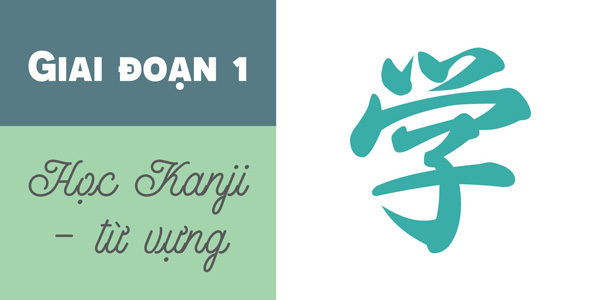 Giai đoạn 1 học từ vựng và Kanji
